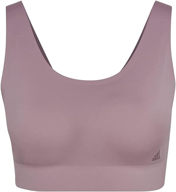 Adidas PUREL LS BRA HD0269 TRAINING magic mauve WORKOUT BRA - LIGHT SUPPORT For Women, Size M