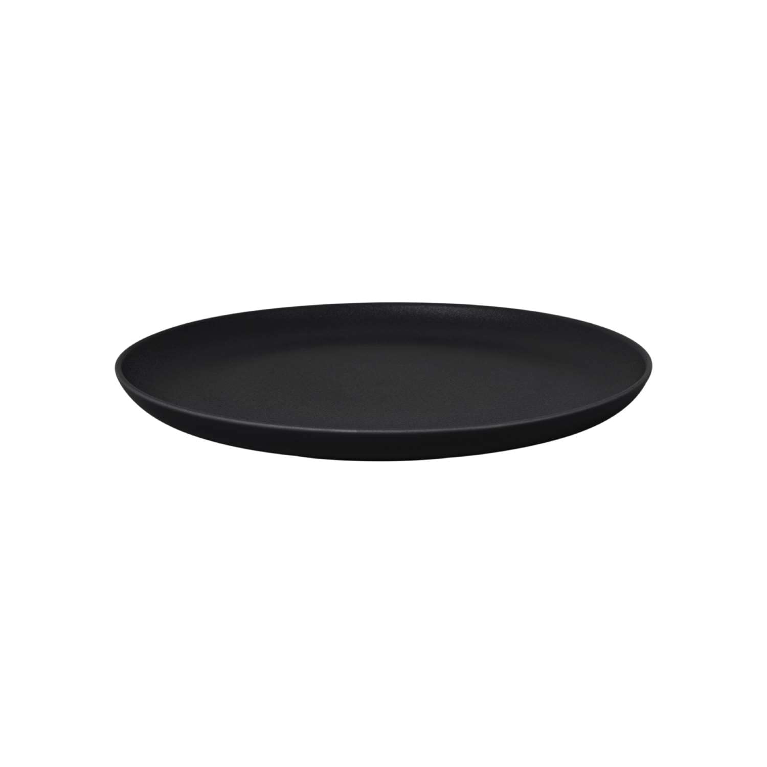 BARALEE PORCELIAN CERAMIC BLACK SAND COUPE PLATE, 26 CM (10 1/4