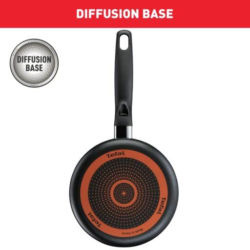 Tefal G6 Super Cook 18 cm Saucepan with Lid, Non stick, Black, Aluminium, B4592384