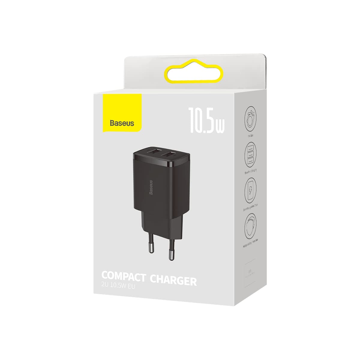 Baseus Compact Charger 2U 10.5W EU Black