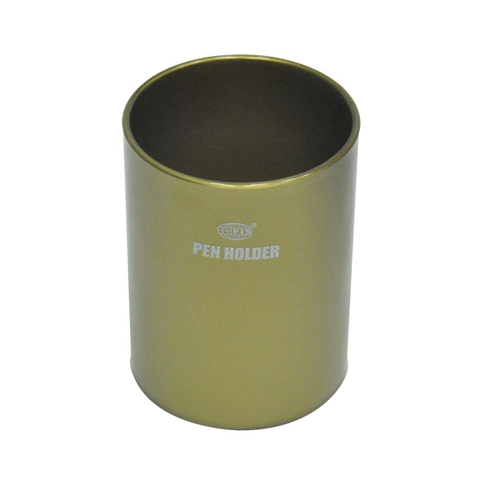 FIS FSPHGL Round Shape Pen Holder, Gold