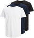 Jack & Jones Mens Jjenoa Tee Ss Crew Neck 3pk Mp T-Shirt (pack of 3)