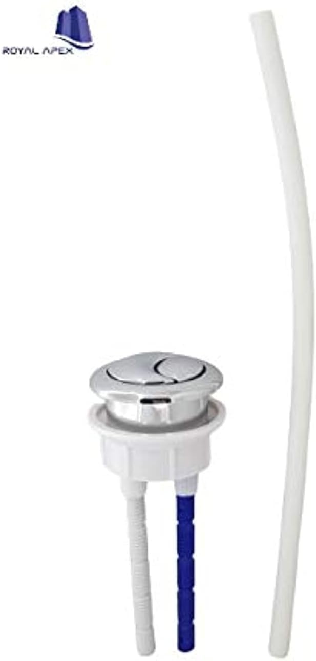 Biella Flowell Dual Flush Valve Set – Complete Brass & POM Toilet Tank Fittings with Gasket, PVC Tube, and Screw Set