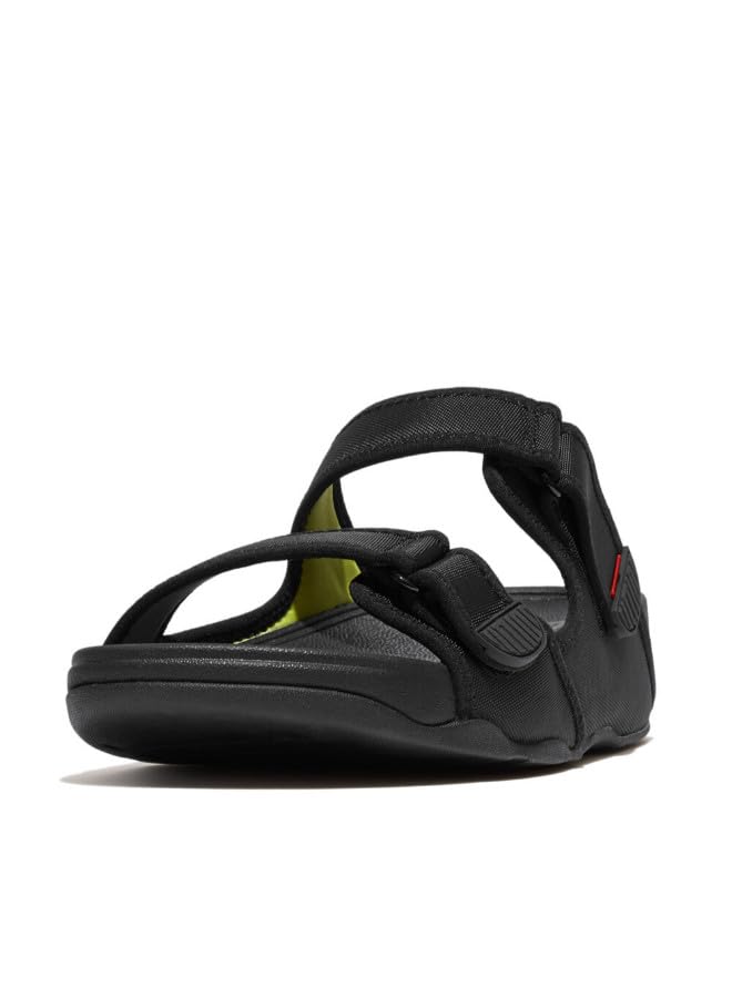 FitFlop Gogh Moc Men Adjustable Water-Resistant Sandal for Men, Black, 44 EU