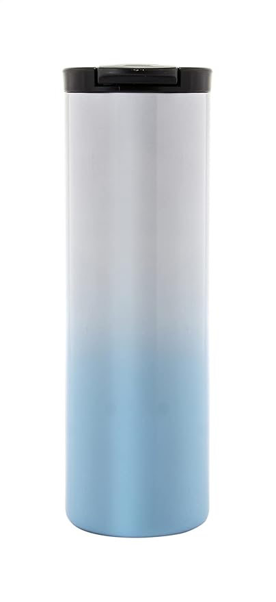 Home Stainless Steel Travel Mug, Blue and White - 500 ml