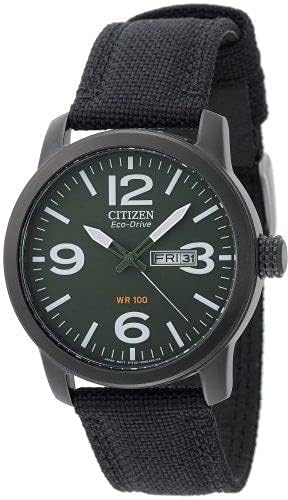 Citizen BM8475-00X Round Casual Watch For Men With Cloth Strap - Black