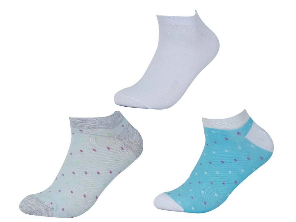 pack 3 pieces Vouche Lowcut socks for women