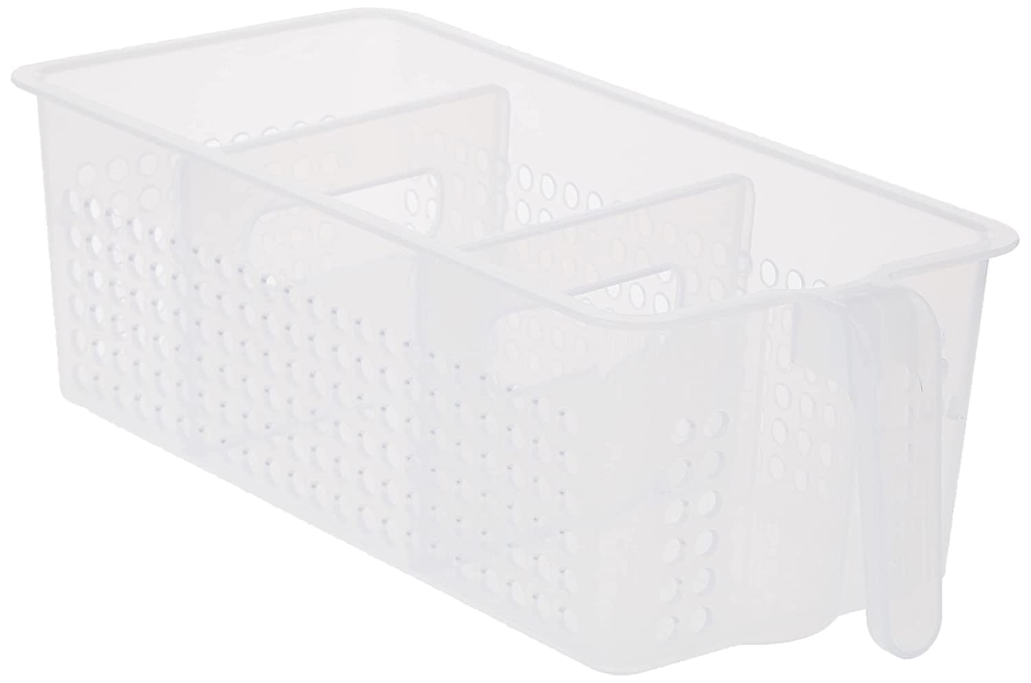 Litem Fridge Organizer with Handle Multi-Tray, Small, Clear