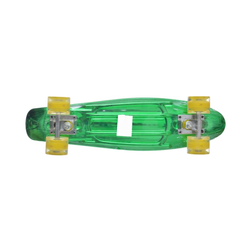 A01-438 skateboard with colorful led light up wheels for unisex children - multi color