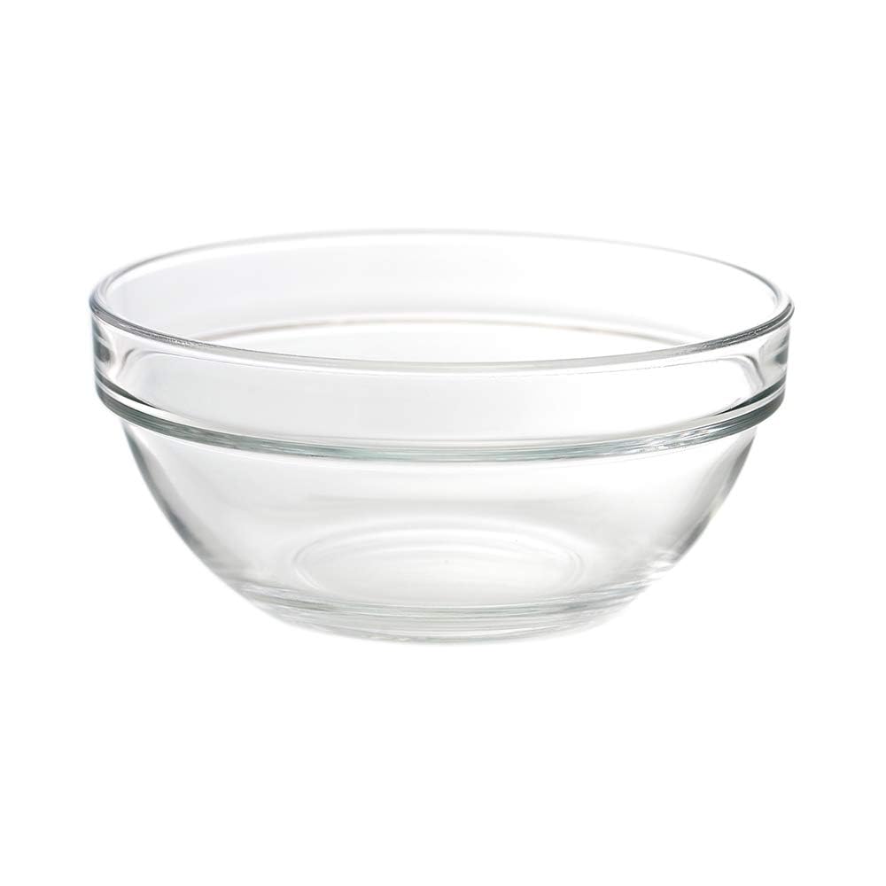 Ocean Stack Bowl, Set Of 6, Clear, 6 Inch, P00625, Serving Bowl, Condiment Dish, Dipping Bowl, Appetizer Bowl, Side Bowl