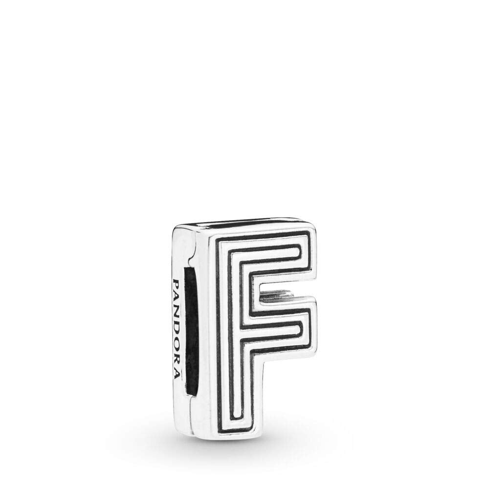 PANDORA REFLEXIONS Letter Initial Clip 925 Sterling Silver Charm