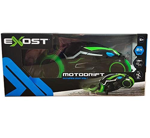 Exost moto Drift Remote Control Motorcycle Black Green