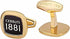 Cerruti 1881 Black And Gold Plated Stainless Steel Cufflinks, Stainless Steel Brand: Cerruti 1881 Cerruti 1881 Black And Gold Plated Stainless Steel Cufflinks, Stainless Steel