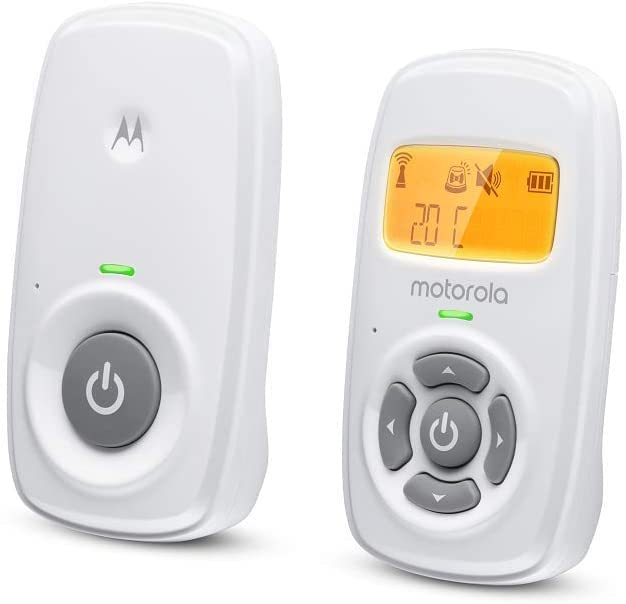 Motorola Step-Up Digital Audio Baby Monitor with Room Temperature Display-White