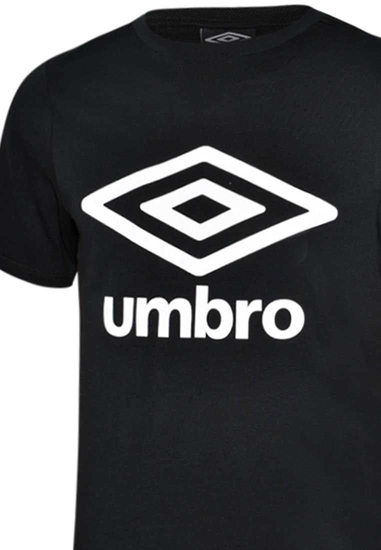 Umbro Mens FW Large Logo Cotton Tee T-Shirt Color: Black Size: S