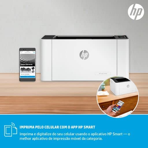 HP Laser 107w Printer - Black and white, Printer for Small Medium Business [4ZB78A]