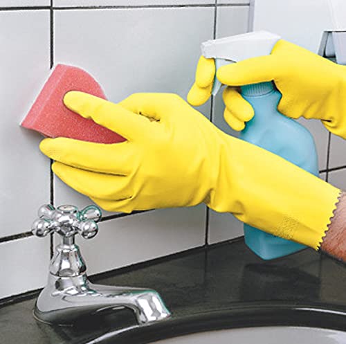 Scotch-Brite All Purpose Gloves Medium Size, 1 pair/pack | Reusable gloves | Protect your hands | Waterproof | Tear-Proof| Excellent Grip| Touch-Sensi