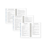 Blue Sky Day Designer for Blue Sky 2021 Weekly & Monthly Planner, Flexible Cover, Twin-Wire Binding, 12.7 cm x 20.3 cm, Peyton White
