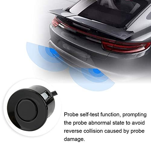 Zerone Car Sensors Rear,Reverse Car Sensor 12V Car Parking Sensor Reversing Radar Kit Warning Sound Indicator Probe System