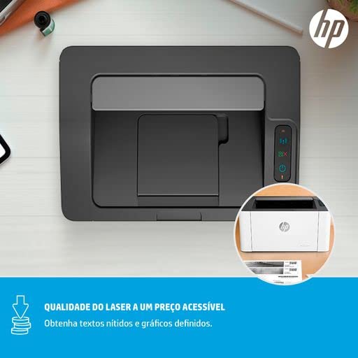 HP Laser 107w Printer - Black and white, Printer for Small Medium Business [4ZB78A]