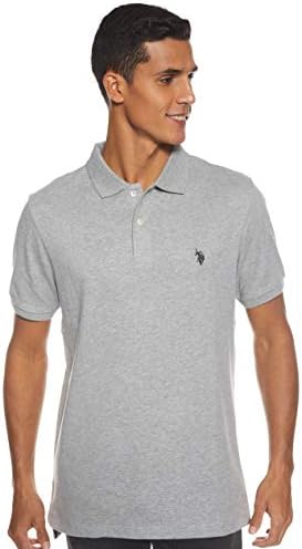 U.S. POLO ASSN. Men's T-Shirt, Grey (Cobalt Blue), S