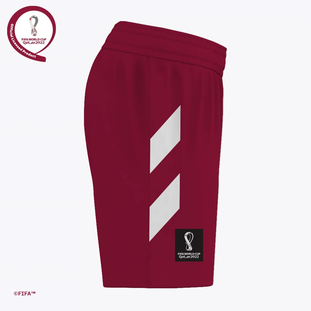 FIFA World Cup Qatar 2022 QATAR BOY'S SHORTS - BURGUNDY