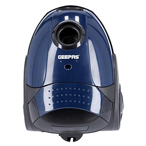 Geepas GVC2594 Vacuum Cleaner with Dust Bag, 2200W - 1.5L - Powerful Suction - Dust Full Indicator | Flexible Hose with Airflow on Handle | Pedal Switch and Auto-Rewinding Wire | 2 Years Warranty