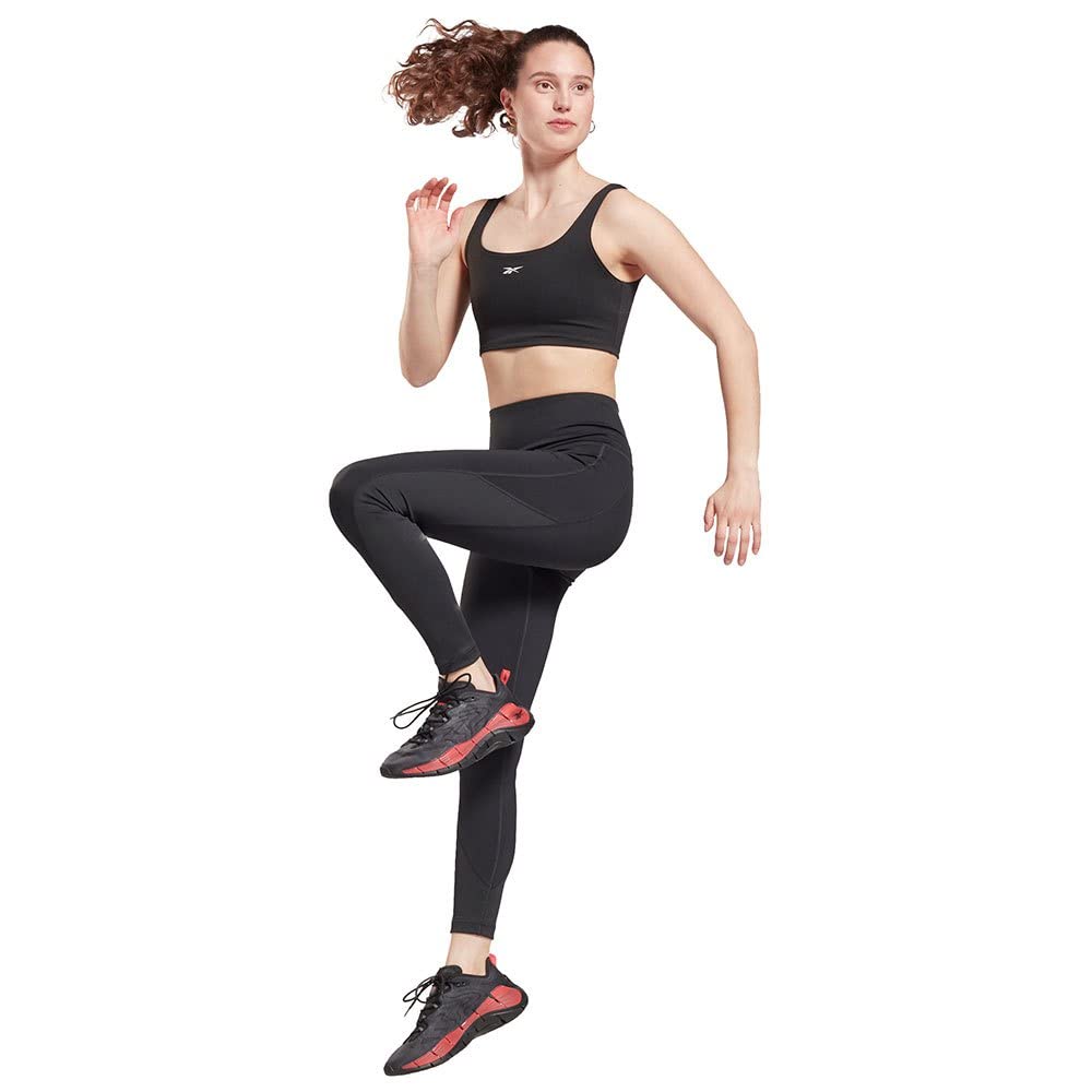 Reebok womens WOR Rib High Rise Tight Leggings