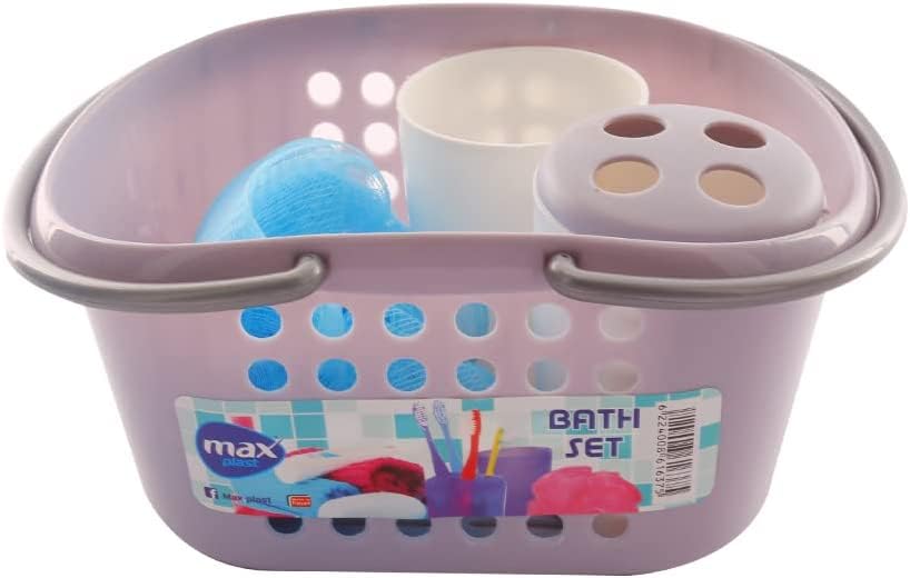 max plast Basket set with tow handles - assorted colors