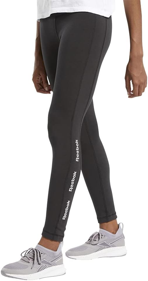 Reebok womens TE Linear Logo CT Legging Sport Tights