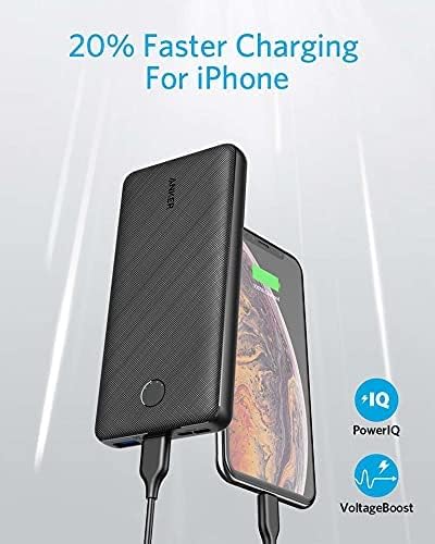 Anker Portable Charger, 325 Power Bank (PowerCore Essential 20K) 20000mAh Battery Pack with High-Speed PowerIQ Technology and USB-C (Input Only) for iPhone, Samsung Galaxy, and More