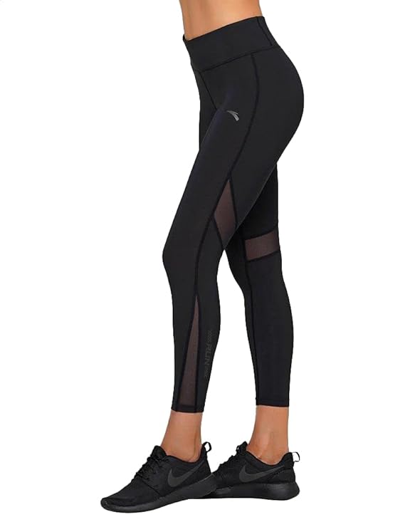 Anta Front Logo Elastic High Waist Sport Tights for Women