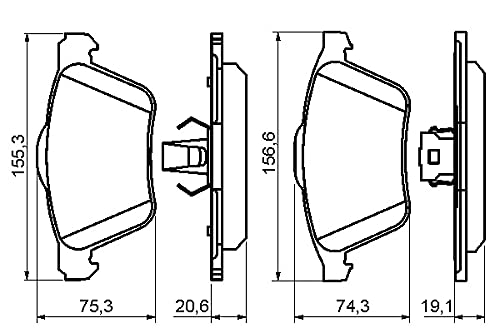 Bosch 0986494159 Brake Pad Set