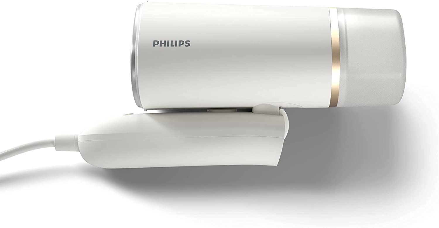 Philips 3000 Series HandHeld Steamer - 1000W, Ready to use in 30 Sec, Compact and Foldable - STH3020/16 White