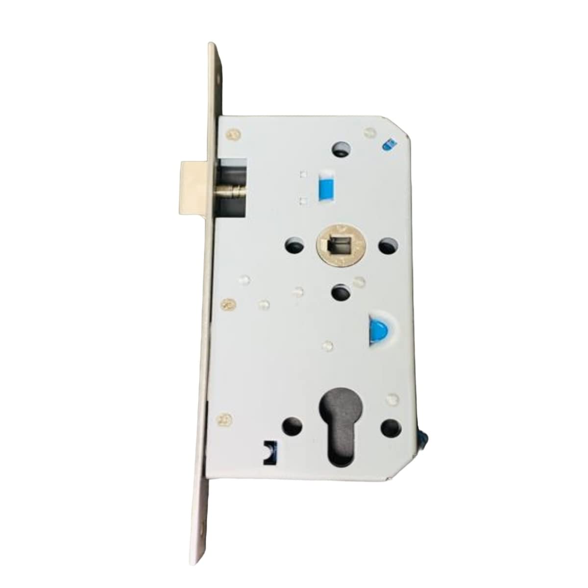 Biella Mortise Stainless Steel Door Lock Body with Cylinder, Strike Plate, Along with 5 Keys Etc...