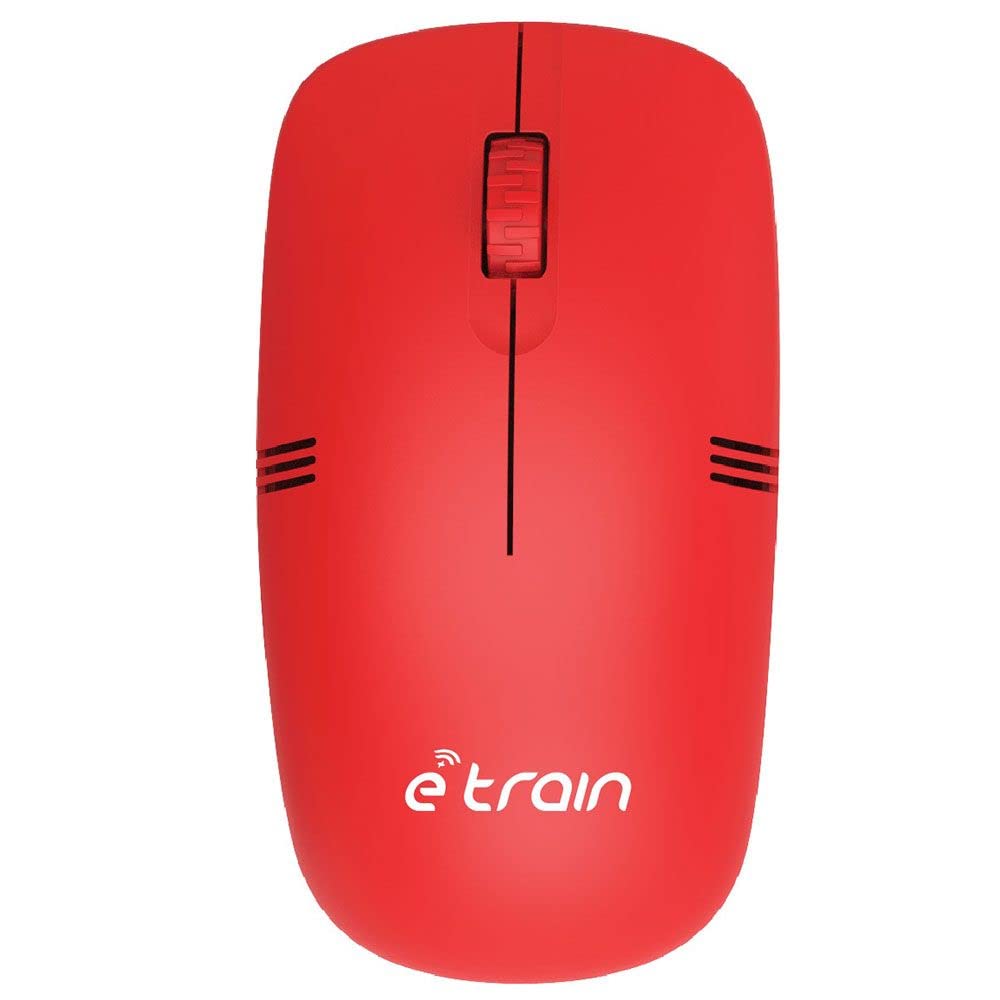 E-train (MO10R) Wireless Optical Mouse 1200DPI - Red