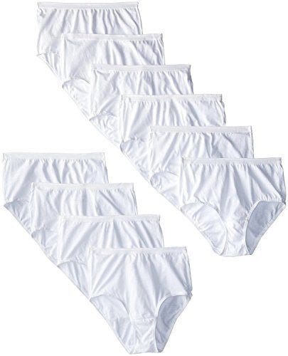 Fruit of the Loom Women's Comfort Covered Cotton Brief Panties-White (Multi-pack)  Fruit of the Loom   