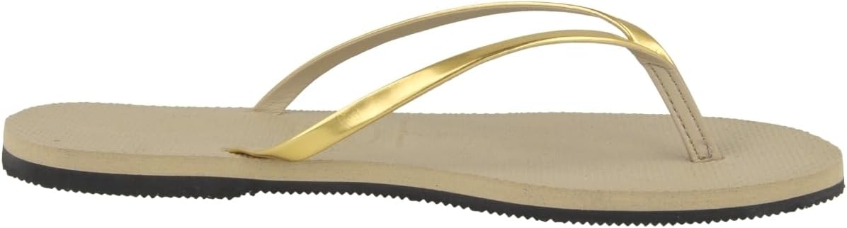 Havaianas Women's You Metallic Sandals, Stylish for City and Beach, Rubber, Waterproof, Lightweight, Slip-Proof