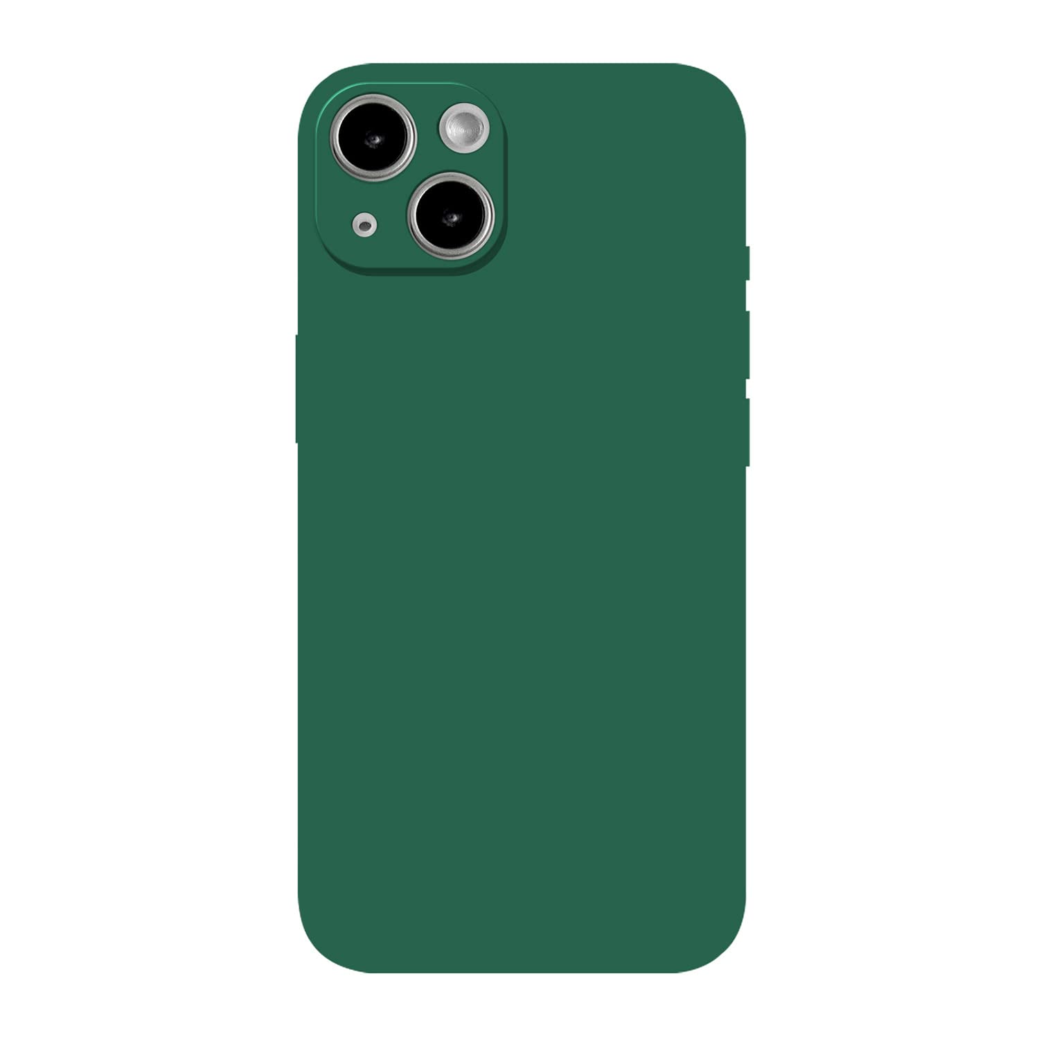 GXFCZD Case for iPhone 13, 6.1-Inch, Silky-Soft Touch, Full-Body Protective Case, Shockproof Cover with Microfiber Lining(blackish green)