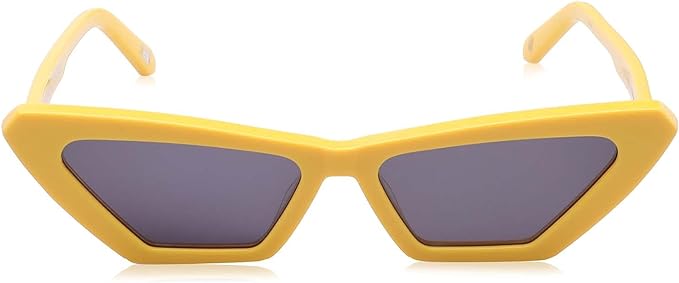 Chimi Sundae School Grey Lens Cat Eye Sunglasses for Women - Yellow