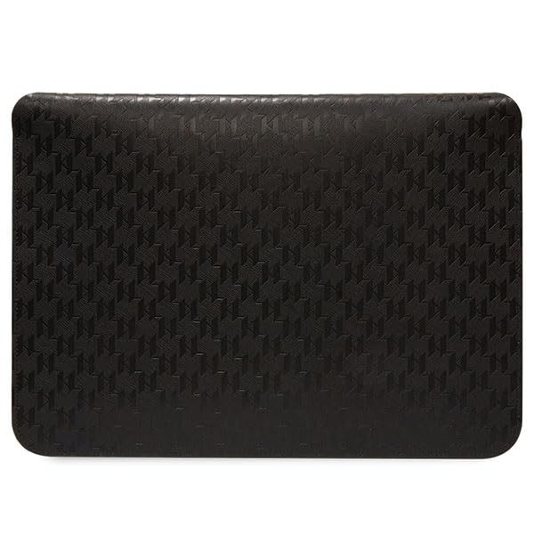 KARL LAGERFELD Saffiano Mono Plaque Computer Sleeve 14