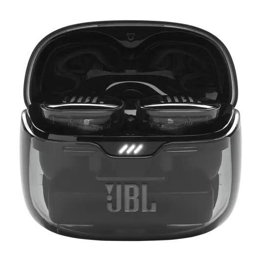 JBL Tune Buds True Wireless Noise Cancellling Earbuds, Pure Bass Sound, Bluetooth 5.3, LE Audio, Smart Ambient, 4-Mic Technology, 48H Battery, Water and Dust Resistant - Ghost Black, JBLTBUDSGBLK