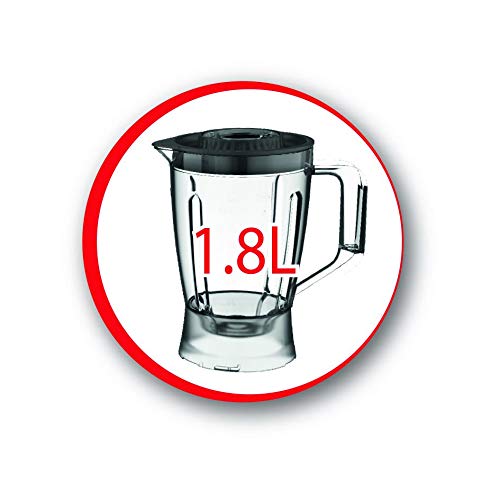 MOULINEX Food Processor | Easy Force 2.4 L Food Processor | 800 W| 6 Attachments | +25 Different Functions | 2.4 L Bowl Capacity and a 1.8 L Blender | FP247127