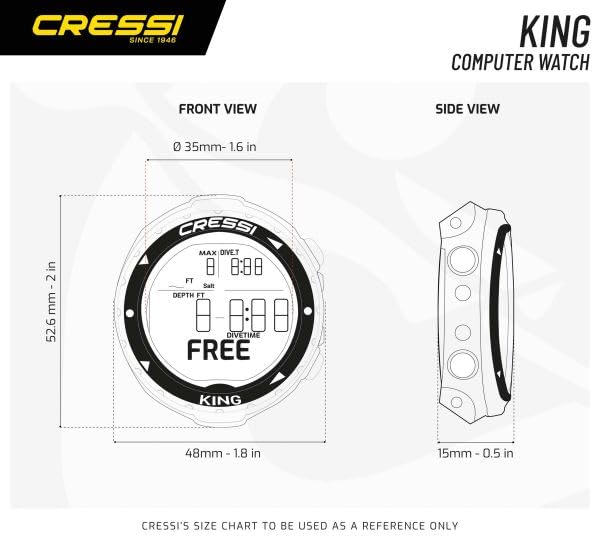 Cressi King Freediving Computer Watch