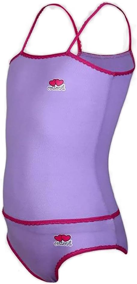 Cottonil Heart Underwear Set for Girls - Purple