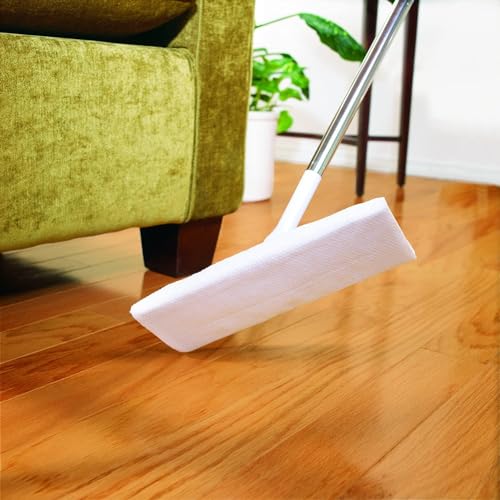Scotch-Brite Easy Sweeper Kit (Support + Stick + 5 Mop Wet Cloths 28cm x 21cm) | Disposable Mop & Refill | Floor Brush | clean effectively| Hygienic | Wood | Vinyl | Ceramic | All Floors | 1 Kit/pack