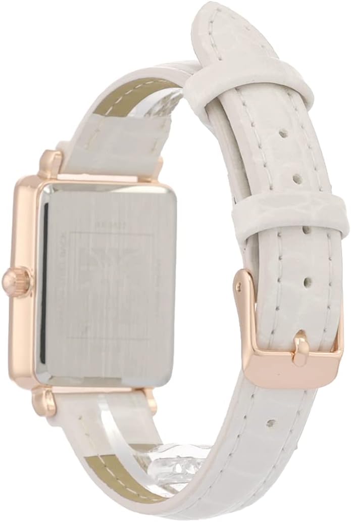 Anne Klein Women's Glitter Accented Croco-Grain Strap Watch, AK/3820