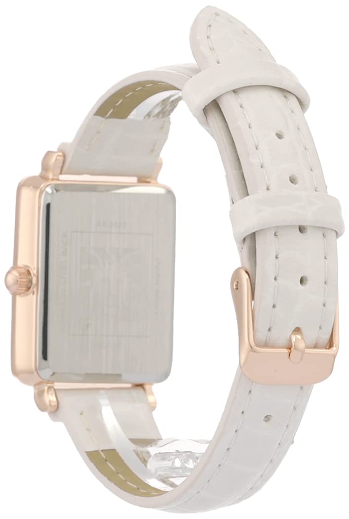 Anne Klein Women's Glitter Accented Croco-Grain Strap Watch, AK/3820