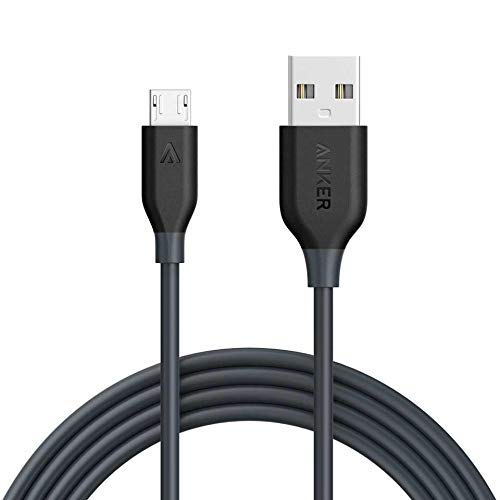 Simon & Schuster Anker PowerLine Micro USB Cable 6ft - Black