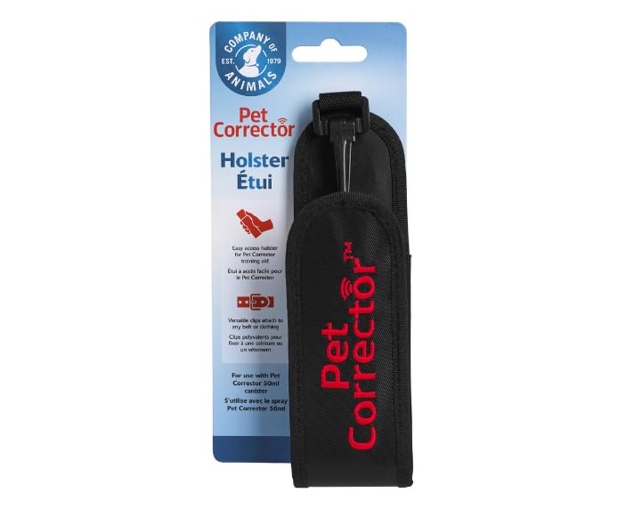 Pet Corrector Holster, Fits 50ml Cannister, To Aid & Optimize Dog Training with the Pet Corrector, Attachable to Belt Loop or Backpack, Lightweight, Durable & Easy to Use Accessory